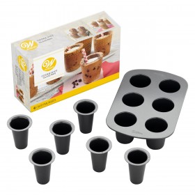 Форма за печене - Шот чашки - 6 гнезда Форма за печене - Шот чашки - 6 гнезда